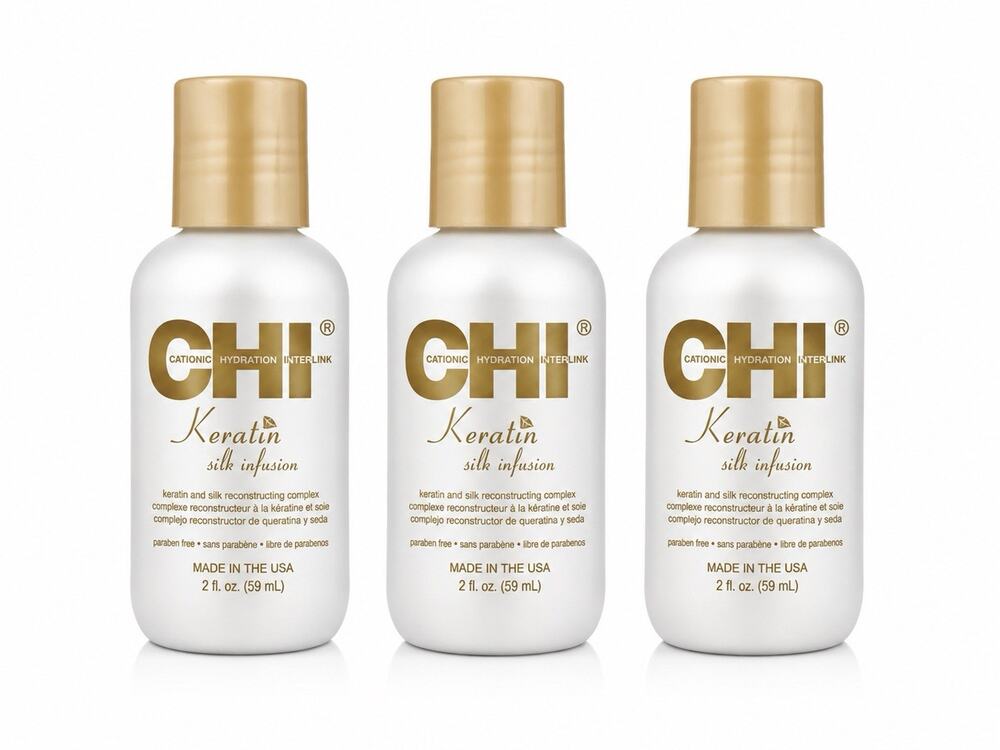 CHI Keratin Silk Infusion Reconstructing Complex Travel Size 2 Oz / 59 mL 3 Pack